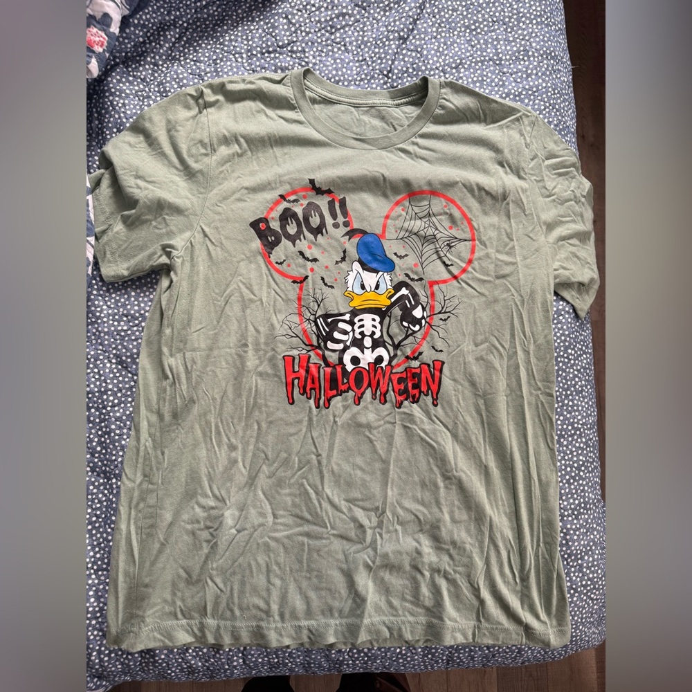 Disney Halloween Donald Duck Tee - Olive